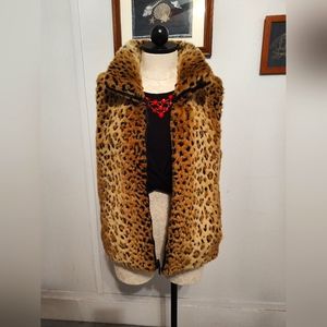 Vintage cheetah vest